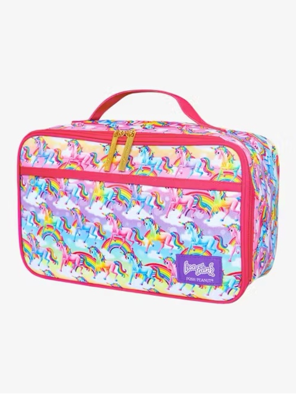 POSH PEANUT X LISA FRANK MARKIE MAGIC UNICORN LUNCH BOX